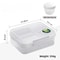 5410 Fl Oz Double Yogurt Compartment Bento Lunch Box Leakproof Microwave Food Container 8