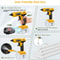 Rechargeable Cordless Hot Melt Glue Gun Compatible With DeWalt Battery For DIY Repairs And Crafts 4