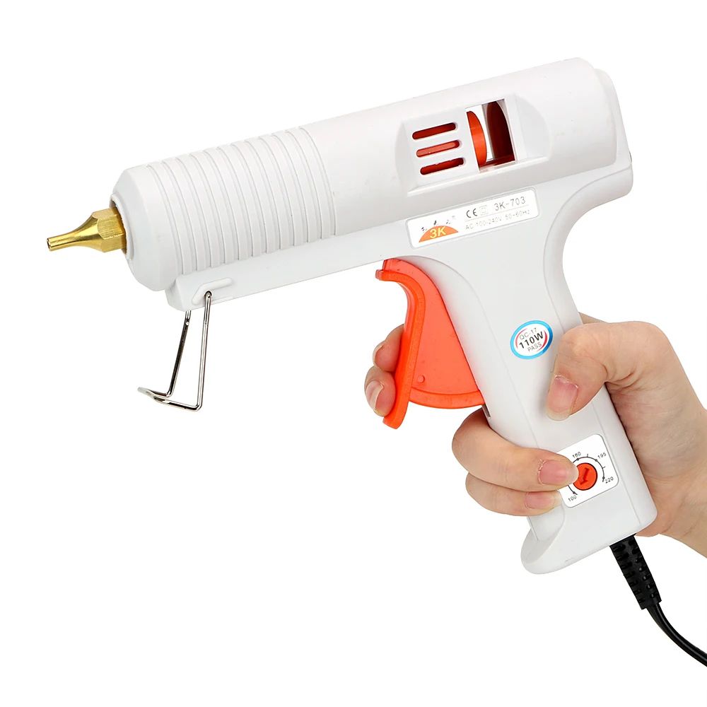 DIYWORK Adjustable Temperature Hot Melt Glue Gun 110W 043in Craft Repair Tool 5