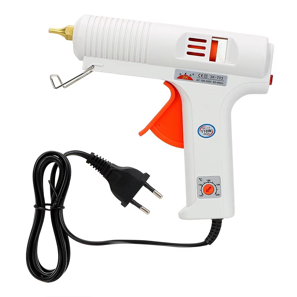 DIYWORK Adjustable Temperature Hot Melt Glue Gun 110W 043in Craft Repair Tool 6