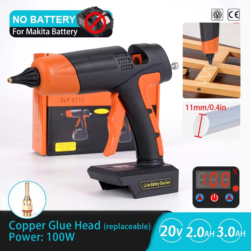Cordless Electric Hot Melt Glue Gun Compatible With Makita 18V Battery 11mm DIY Repair Tool 0
