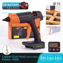 cordless electric hot melt glue gun compatible with makita 18v battery 11mm diy repair tool