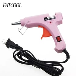 professional 20w mini hot melt glue gun with trigger blue repair tool (us plug)