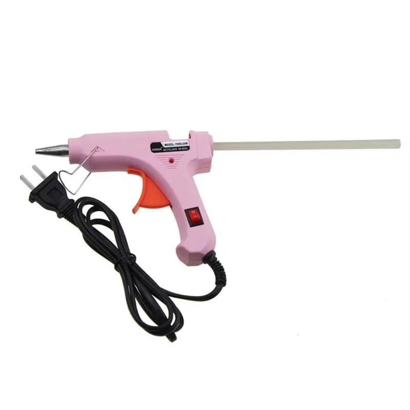 Professional 20W Mini Hot Melt Glue Gun With Trigger Blue Repair Tool US Plug 5