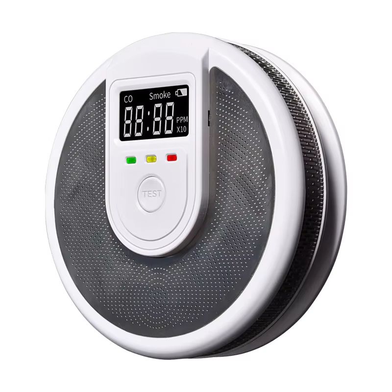 2in1 Smoke And Carbon Monoxide Detector With 80dB Alarm Dual Sensor CO Smoke Alarm For Home Office 2