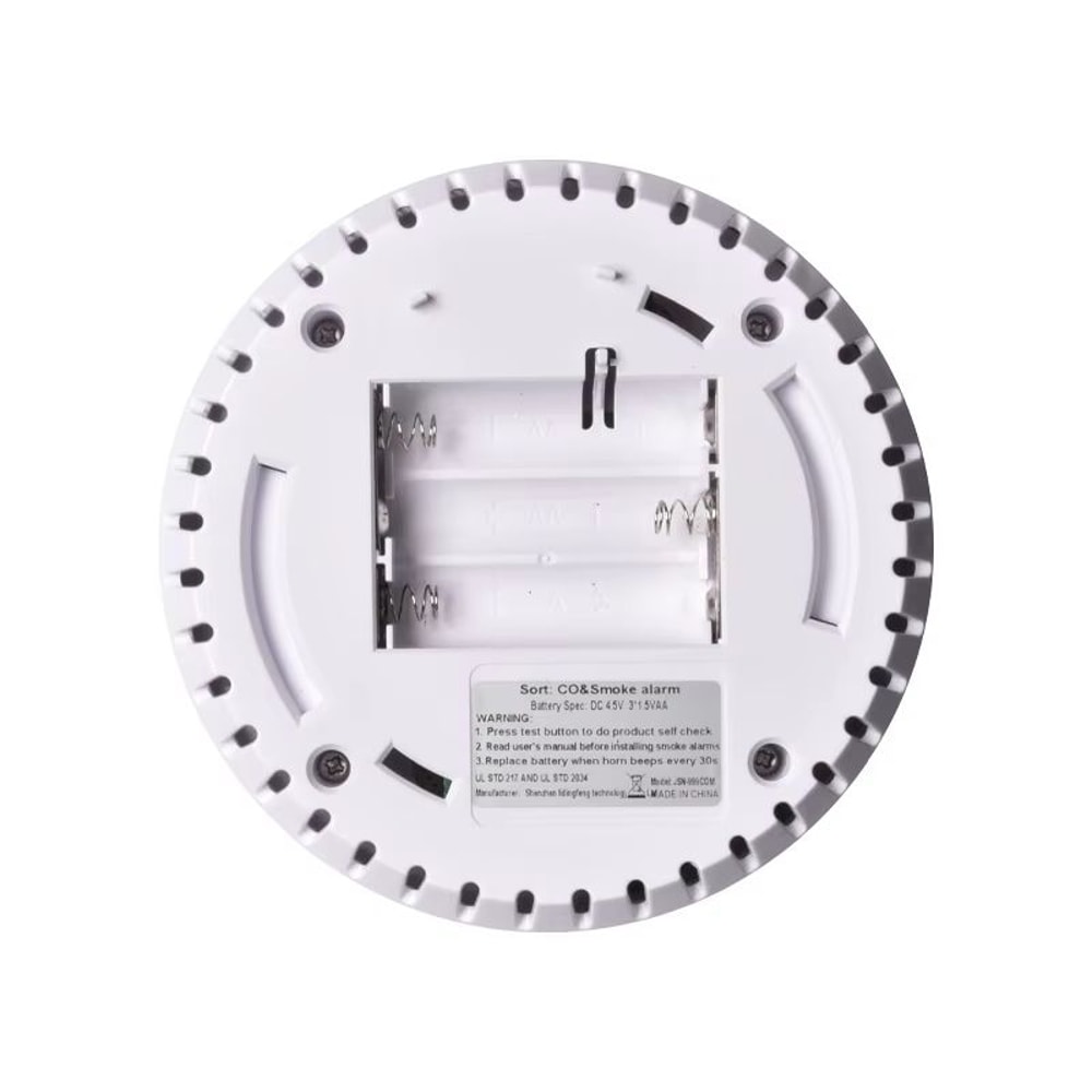 2in1 Smoke And Carbon Monoxide Detector With 80dB Alarm Dual Sensor CO Smoke Alarm For Home Office 3