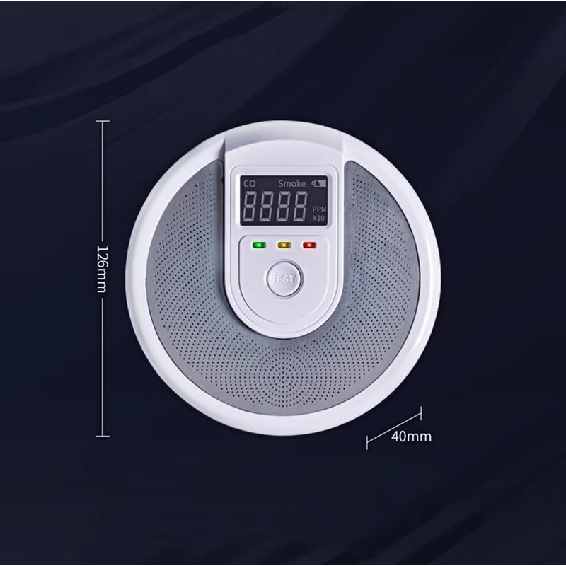 2in1 Smoke And Carbon Monoxide Detector With 80dB Alarm Dual Sensor CO Smoke Alarm For Home Office 5