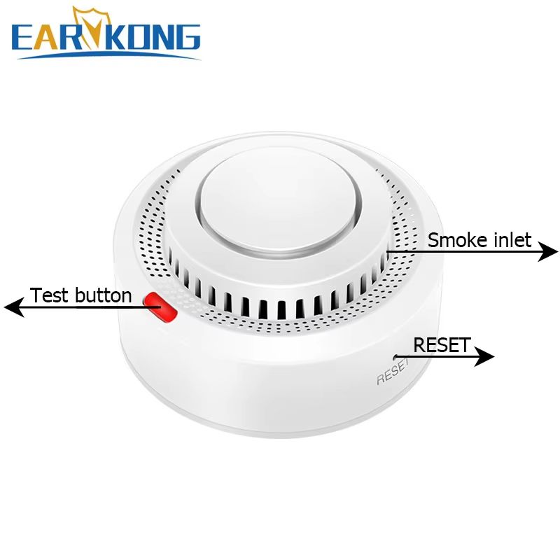 Tuya WiFi Smoke Detector Smart Fire Alarm With 85dB Siren App Alerts Wireless Smart Smoke Alarm F 1
