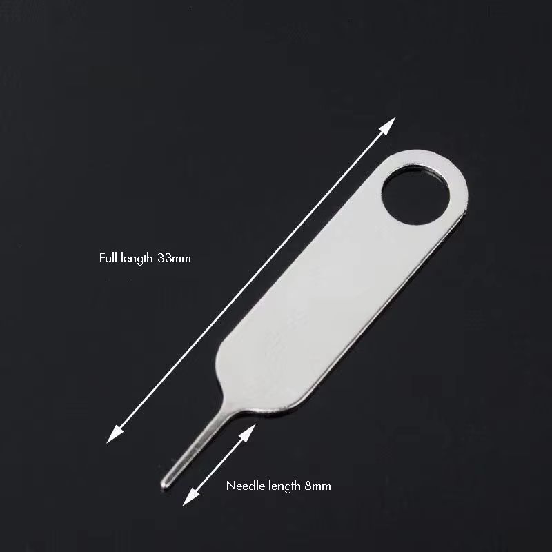 10PCS Universal SIM Card Tray Ejector Tool Set AntiLost SIM Ejector Pin Needles For IPhone Android 4