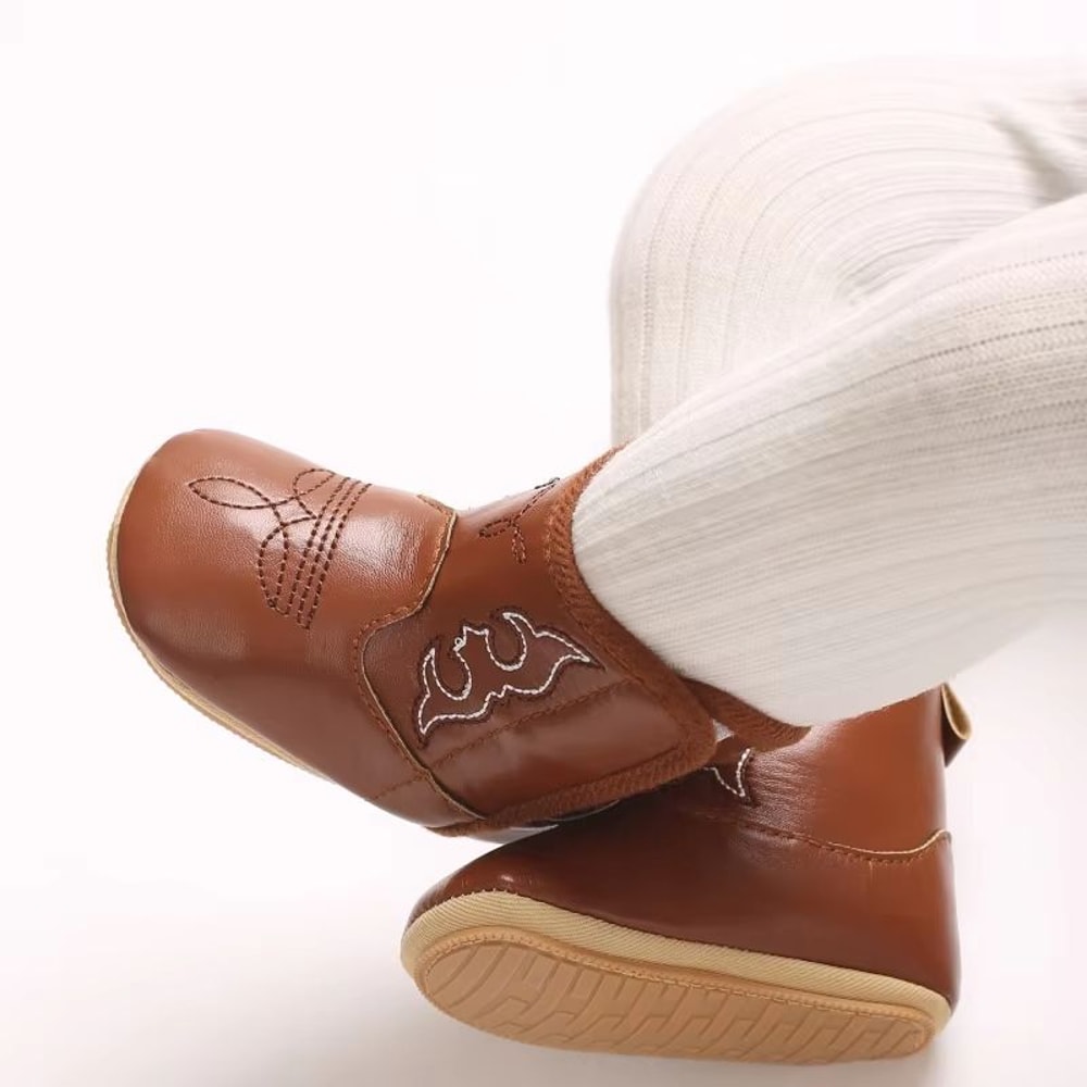 Cute Printed Baby Boots For Newborns Soft PU Sole First Walker Shoes For 018 Months Lightweight Sp 5