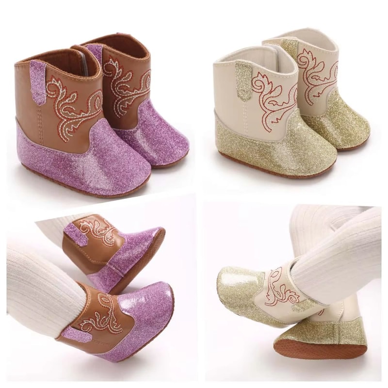 Sequined Baby Fashion Booties Soft Sole First Walker Shoes For 018 Months Stylish Spring Autumn I 0