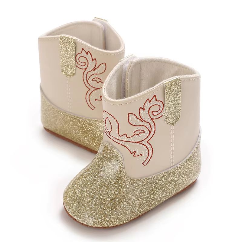 Sequined Baby Fashion Booties Soft Sole First Walker Shoes For 018 Months Stylish Spring Autumn I 2