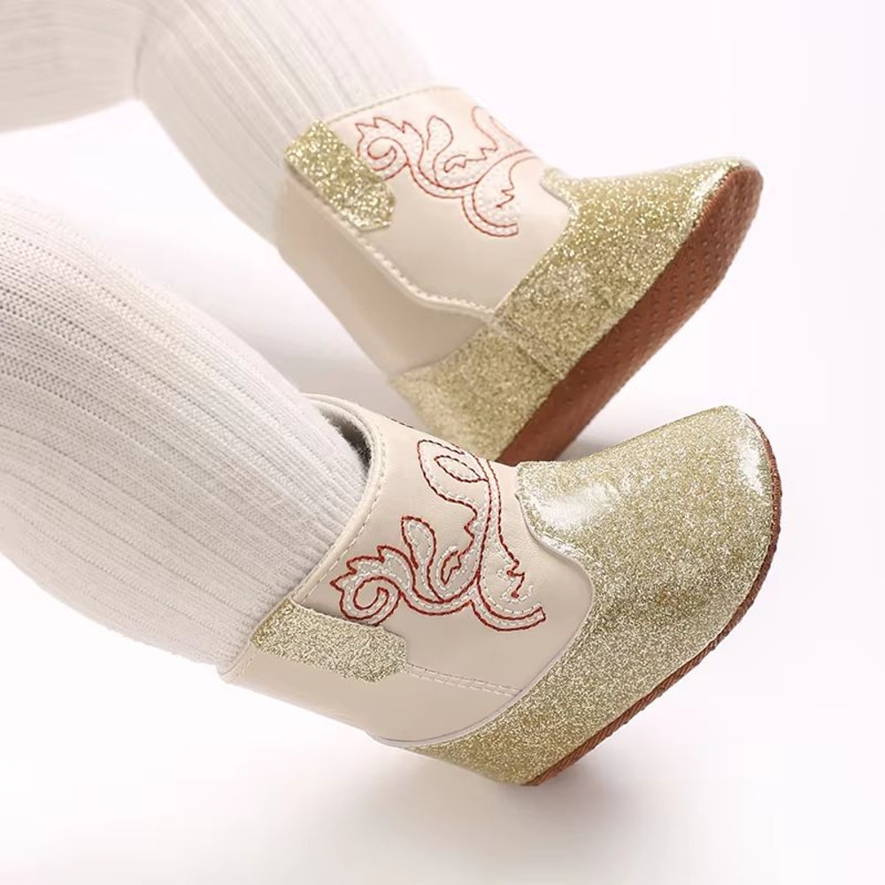 Sequined Baby Fashion Booties Soft Sole First Walker Shoes For 018 Months Stylish Spring Autumn I 4