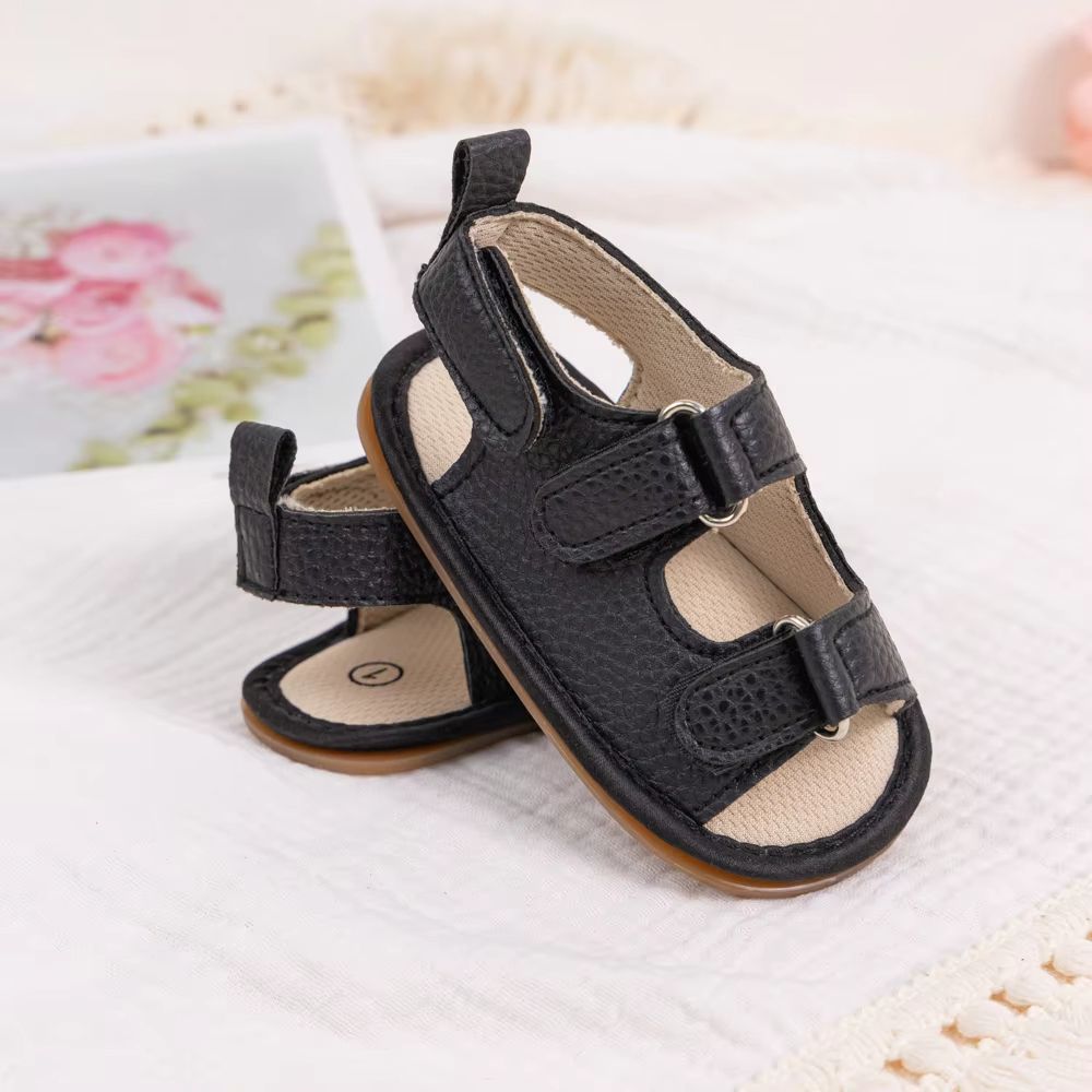 Soft Sole Baby Moccasin Sandals Anti Slip First Walker Baby Shoes For Newborns Lightweight PU Crib 3