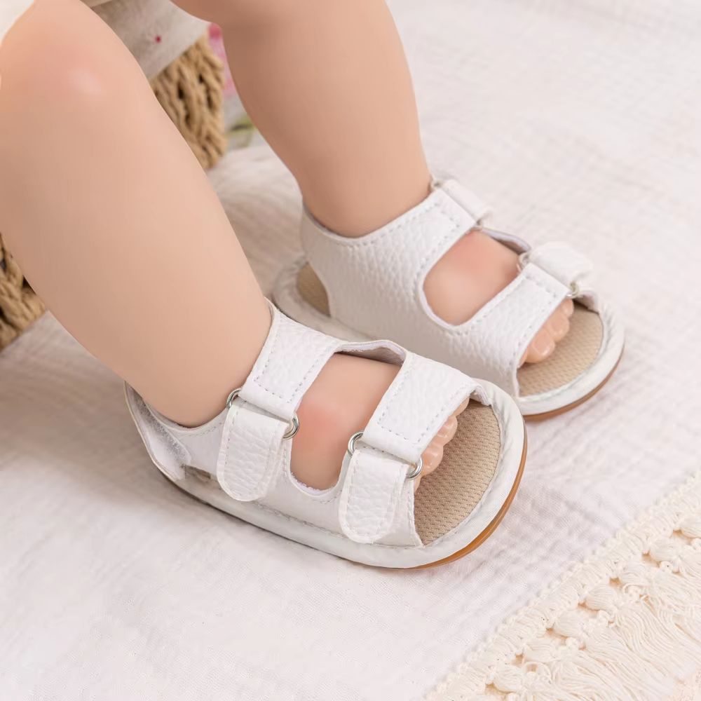 Soft Sole Baby Moccasin Sandals Anti Slip First Walker Baby Shoes For Newborns Lightweight PU Crib 5