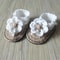 Handmade Crochet Baby Flip Flop Sandals With Puff Flower Soft Sole Baby Summer Sandals For Newborns 1