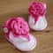 Handmade Crochet Baby Flip Flop Sandals With Puff Flower Soft Sole Baby Summer Sandals For Newborns 3