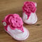 Handmade Crochet Baby Flip Flop Sandals With Puff Flower Soft Sole Baby Summer Sandals For Newborns 3