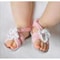 Handmade Crochet Baby Flip Flop Sandals With Puff Flower Soft Sole Baby Summer Sandals For Newborns 4
