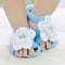 Handmade Crochet Baby Flip Flop Sandals With Puff Flower Soft Sole Baby Summer Sandals For Newborns 5