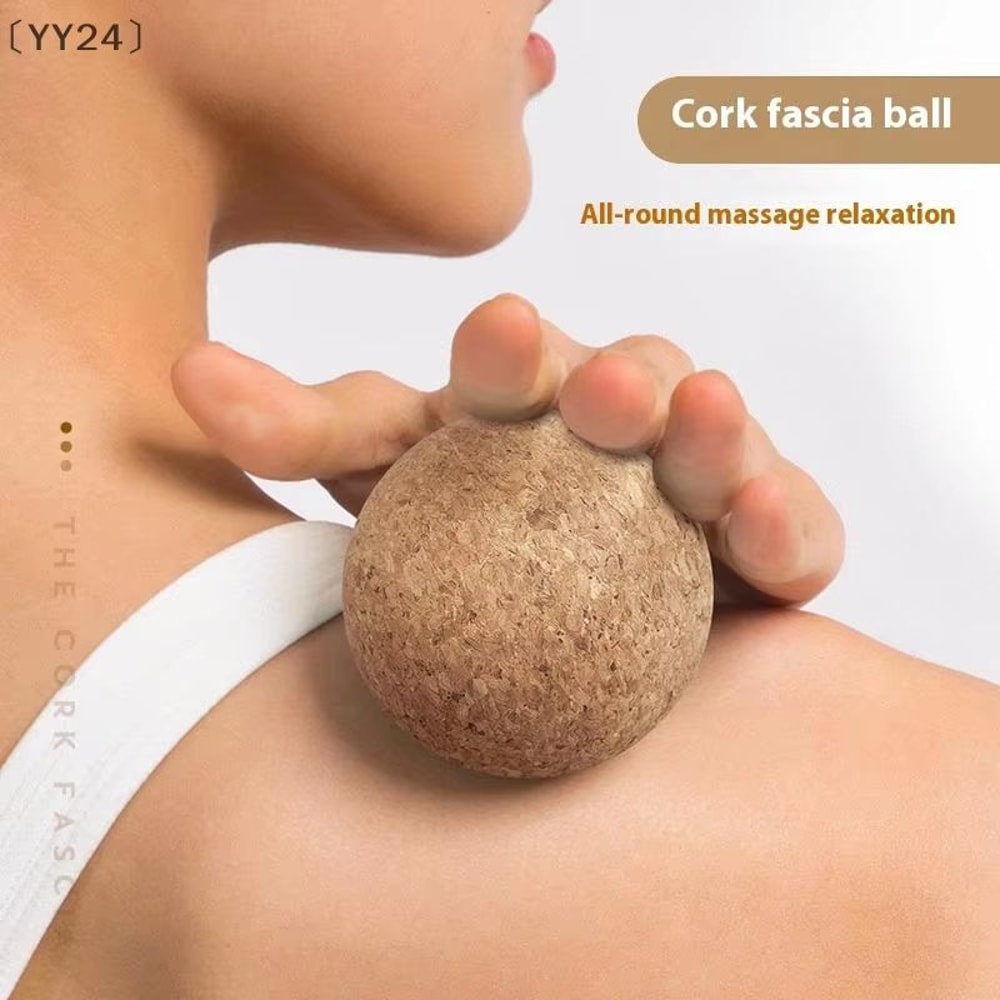 Natural Cork Massage Ball For Trigger Point Therapy Deep Tissue Myofascial Release Ball For Yoga Ba 1