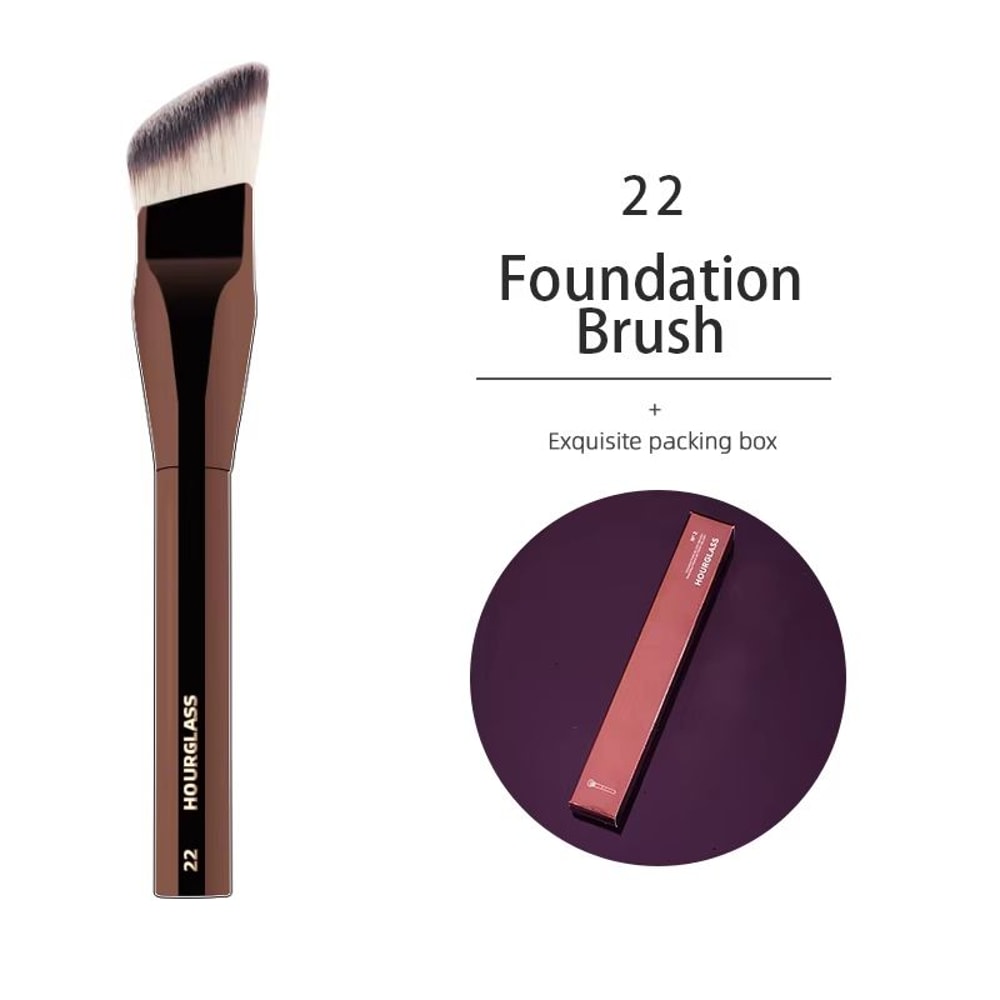 Angled Liquid Foundation Brush Professional Foundation Cream Brush For Blending Liquid Cream Blush 6
