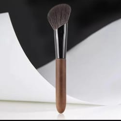 professional goat hair contour brush angled face sculpting blending makeup brush for contour, blush & highlight