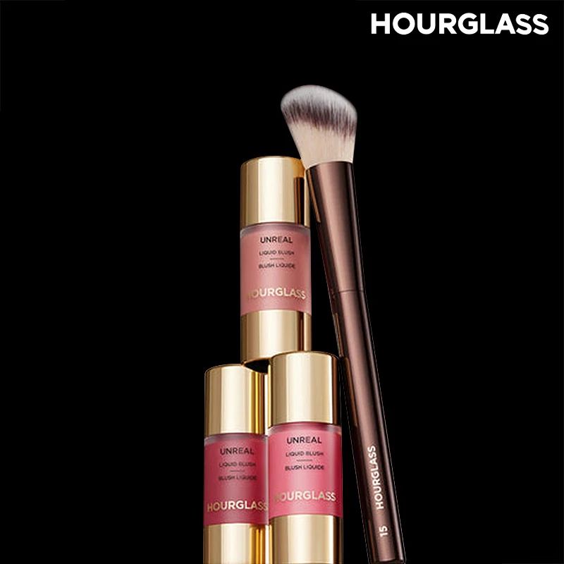 Hourglass No 15 Angled Liquid Blush Brush Precision Blush Brush For Cream Powder Contour Makeup 5