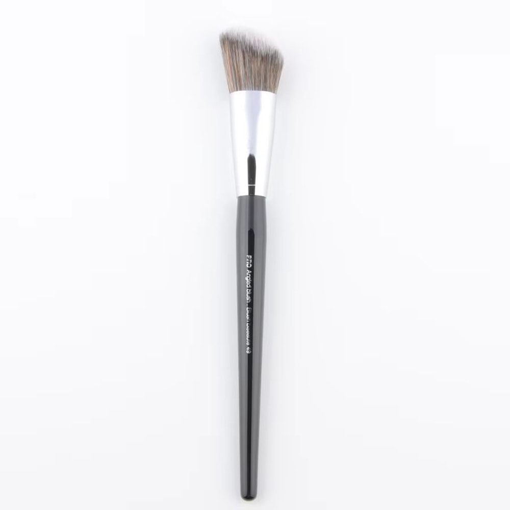 Pro Angled No49 Blush Brush With Wood Handle Precision Angled Makeup Brush For Powder Contour Ble 0