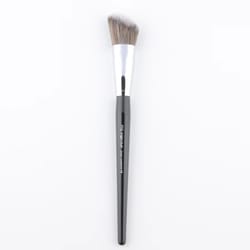 pro angled no.49 blush brush with wood handle – precision angled makeup brush for powder, contour & blending
