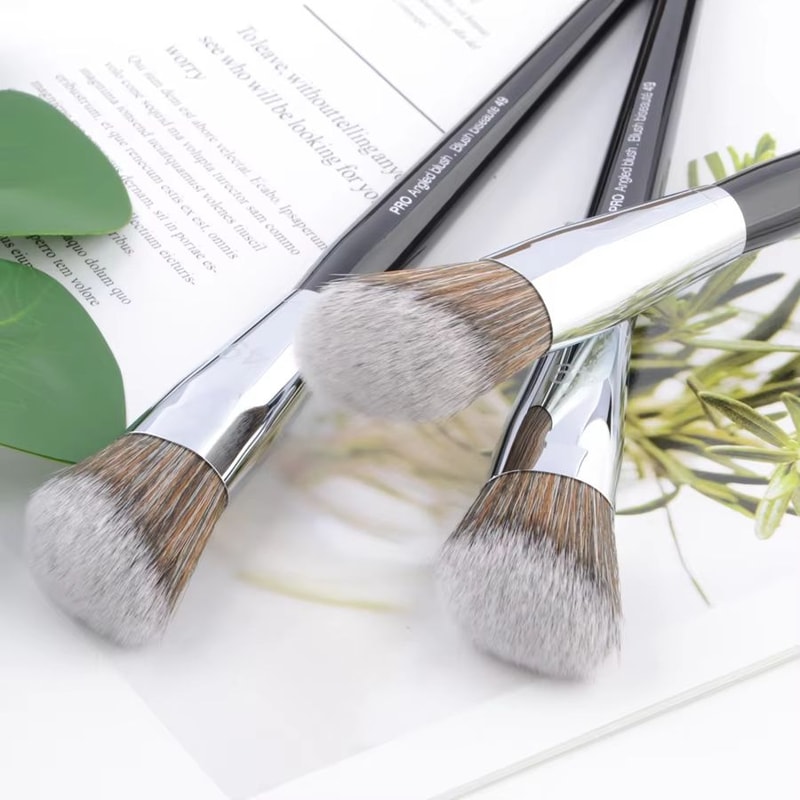 Pro Angled No49 Blush Brush With Wood Handle Precision Angled Makeup Brush For Powder Contour Ble 4