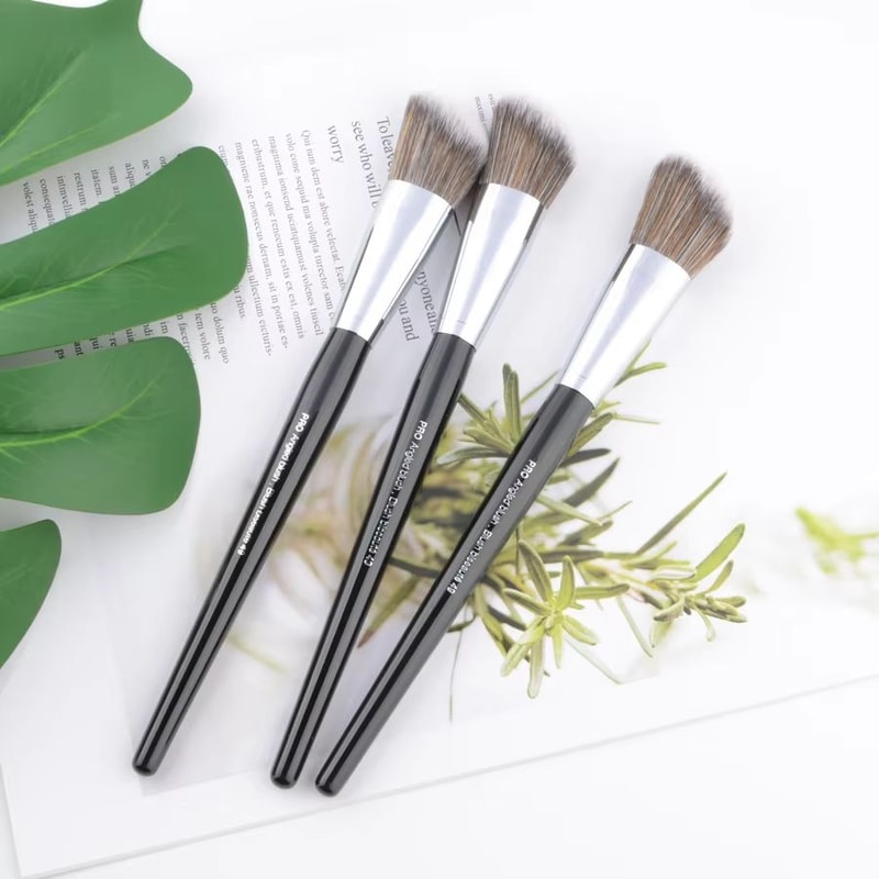 Pro Angled No49 Blush Brush With Wood Handle Precision Angled Makeup Brush For Powder Contour Ble 5