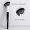 Black Sculpting Contour Brush Large Angled Bronzer Brush For Blush Powder Face Sculpting 1