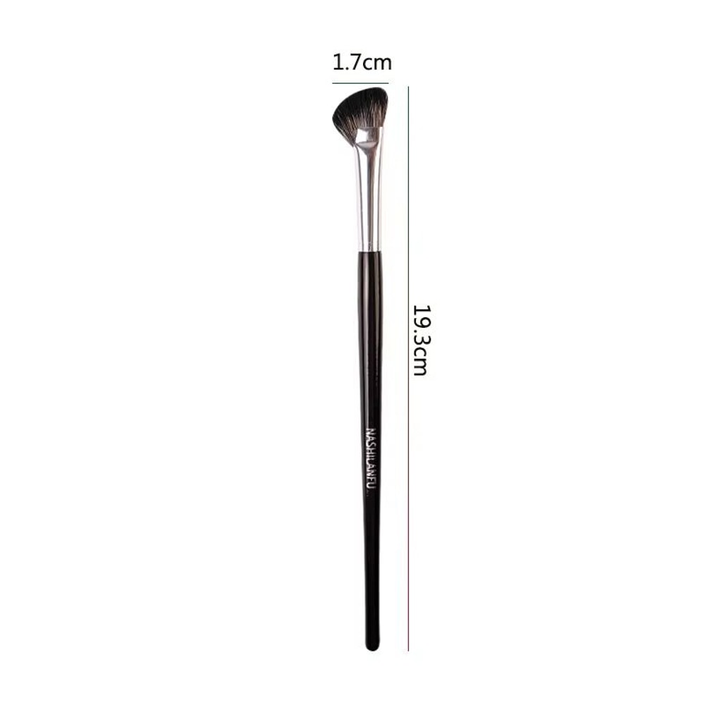 Black Sculpting Contour Brush Large Angled Bronzer Brush For Blush Powder Face Sculpting 6