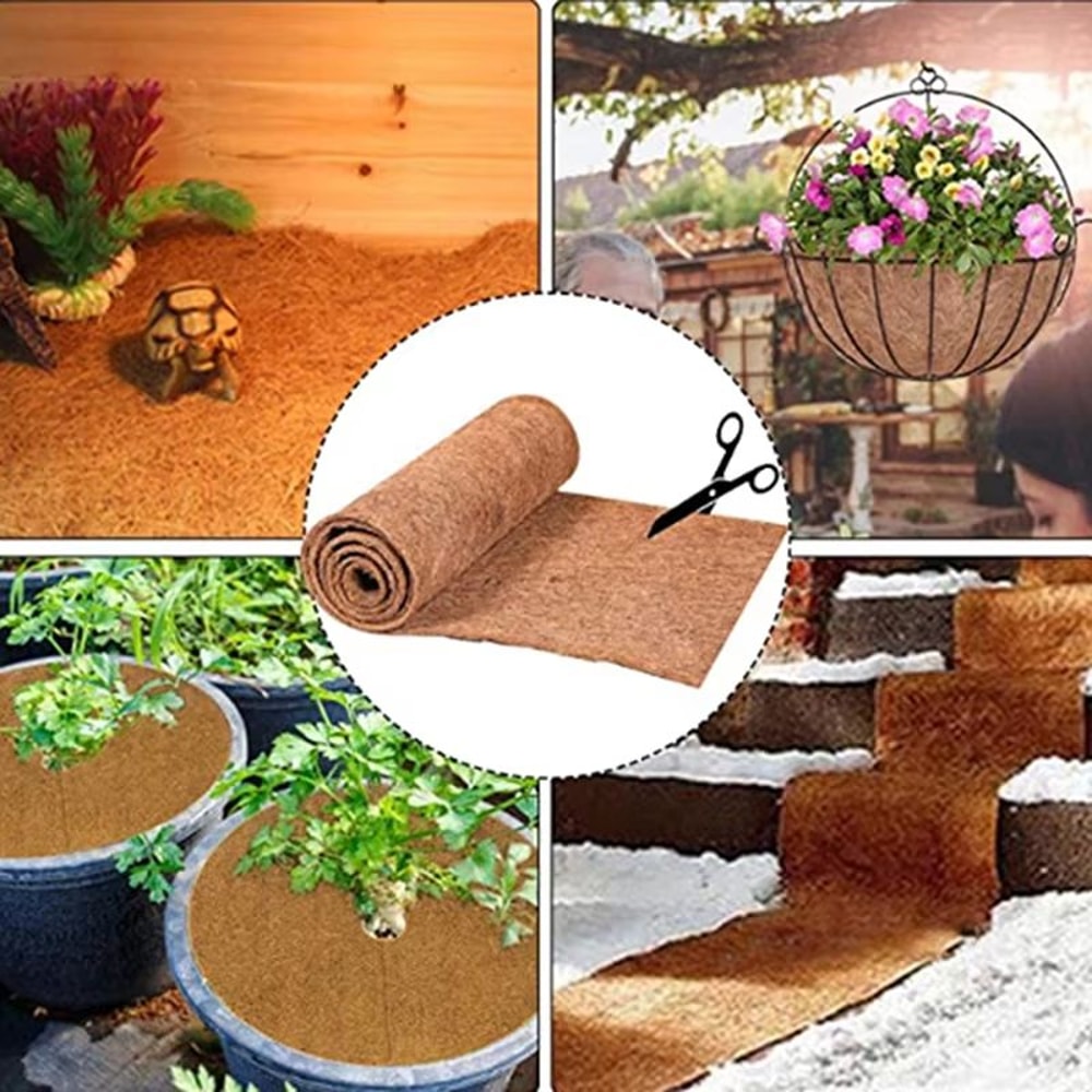 Natural Reptile Carpet Mat Coconut Fiber Roll Cuttable Coconut Coir Liner Sheet For Terrariums Rep 3