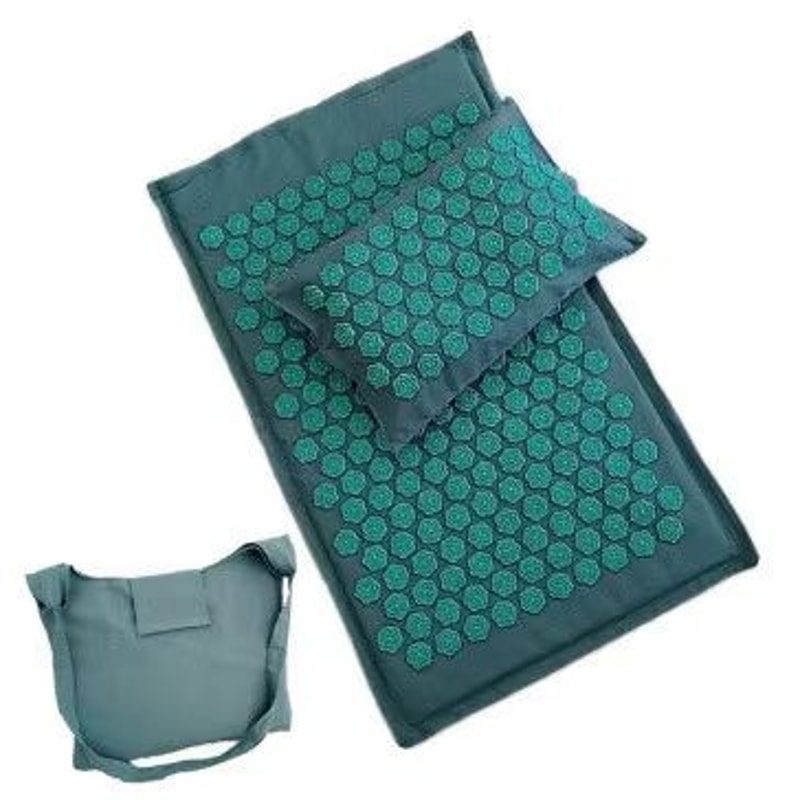 Natural Linen Acupressure Mat With Pillow Lotus Spike Acupressure Yoga Mat For Relaxation Muscle R 8