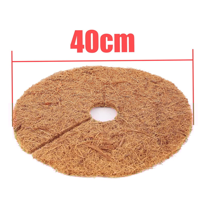 Natural Coconut Fiber Tree Mulch Mat Round Coconut Coir Plant Protector Disc For Weed Control Soi 9