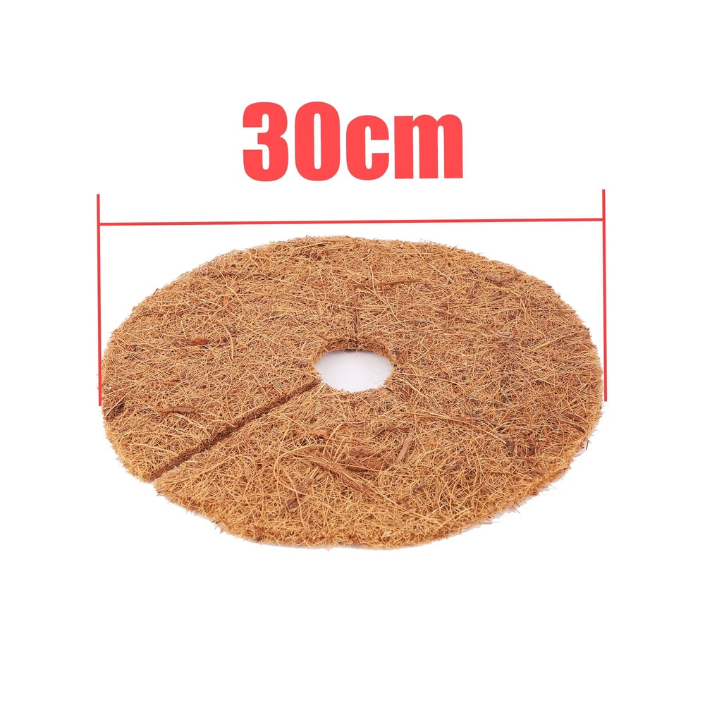 Natural Coconut Fiber Tree Mulch Mat Round Coconut Coir Plant Protector Disc For Weed Control Soi 6