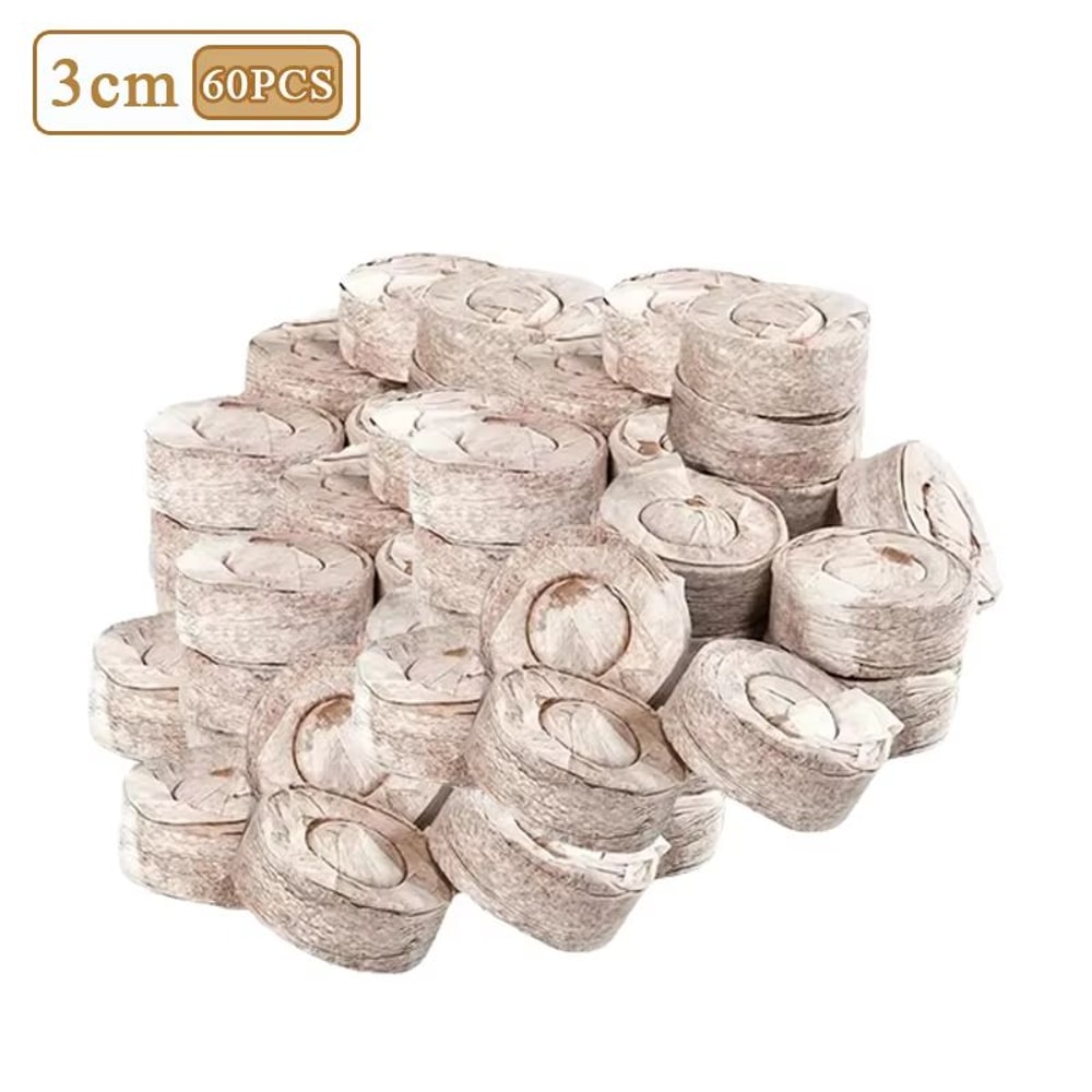 Organic Coco Coir Seed Starter Blocks Compressed Coconut Coir Soil Pods For Vegetable Flower Herb 7