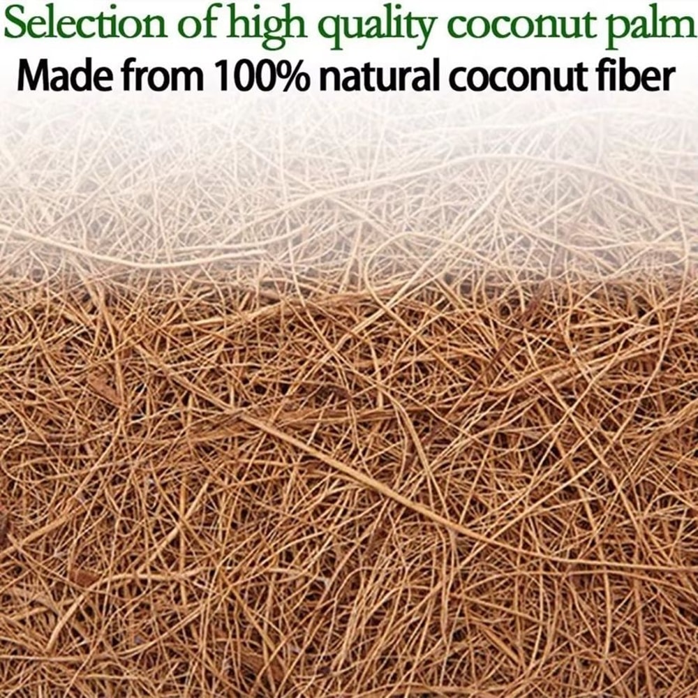 Natural Coconut Fiber Tree Mulch Ring Organic Coco Coir Weed Barrier Mat For Plant Protection 5PCS 1