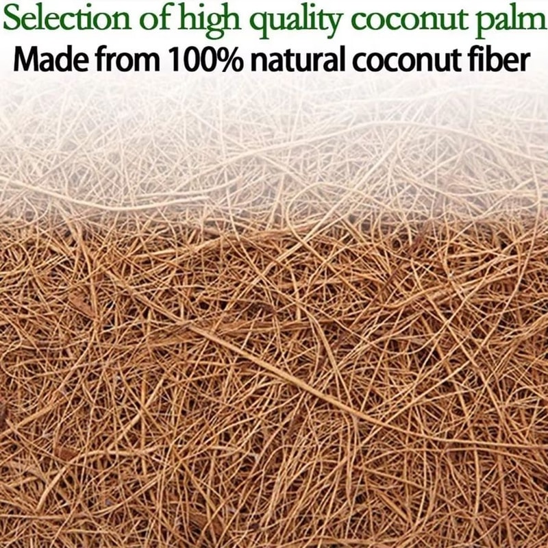 Natural Coconut Fiber Tree Mulch Ring Organic Coco Coir Weed Barrier Mat For Plant Protection 5PCS 1