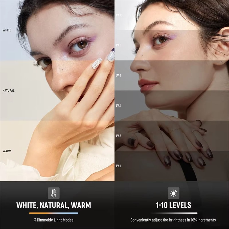 NEEWER Rechargeable Selfie Light Clip On LED Phone Fill Light For Video Calls Makeup And Streaming 3