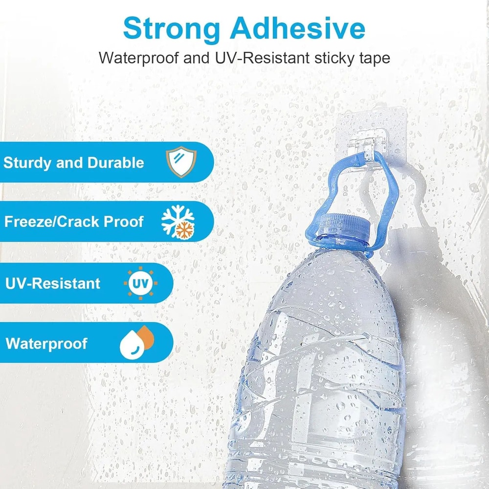 100Piece Outdoor String Light Clips With Waterproof Adhesive For Christmas Light Hooks And Patio Li 1