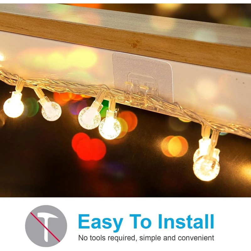 100Piece Outdoor String Light Clips With Waterproof Adhesive For Christmas Light Hooks And Patio Li 4