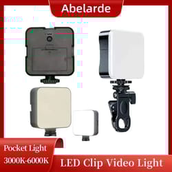 portable mini selfie fill light clip on led phone camera light with usb charging and adjustable brightness