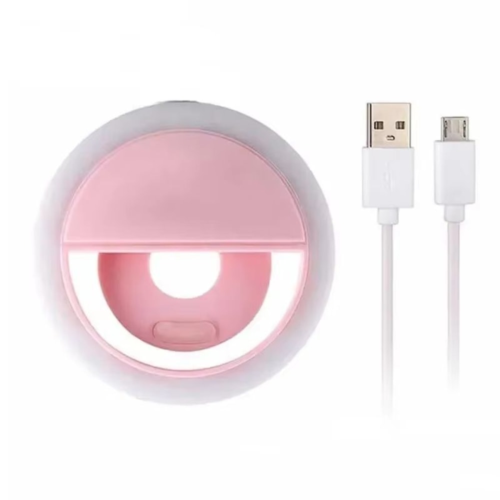 Rechargeable Selfie Ring Light Clip On Phone Camera Light For IPhone Samsung And Android 6