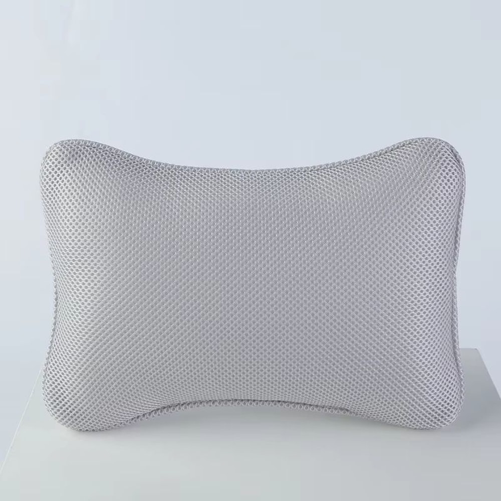 3D Mesh Bathtub Pillow Headrest Bone Shaped Bath Spa Pillow For Neck And Head Support 8