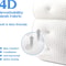 Luxury Bathtub Pillow For Head Neck And Back Support 4D Air Mesh Spa Bath Pillow With Non Slip Suct 4