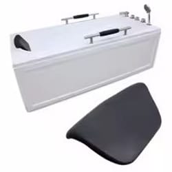 waterproof bathtub pillow headrest pu spa bath pillow with neck support
