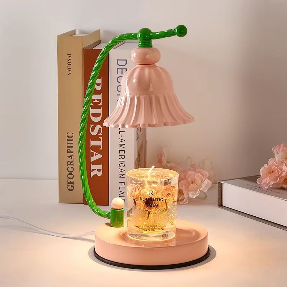 Gradient Glass Candle Warmer Lamp Dimmable Wax Melt Fragrance Warmer Lamp Table Decor 5